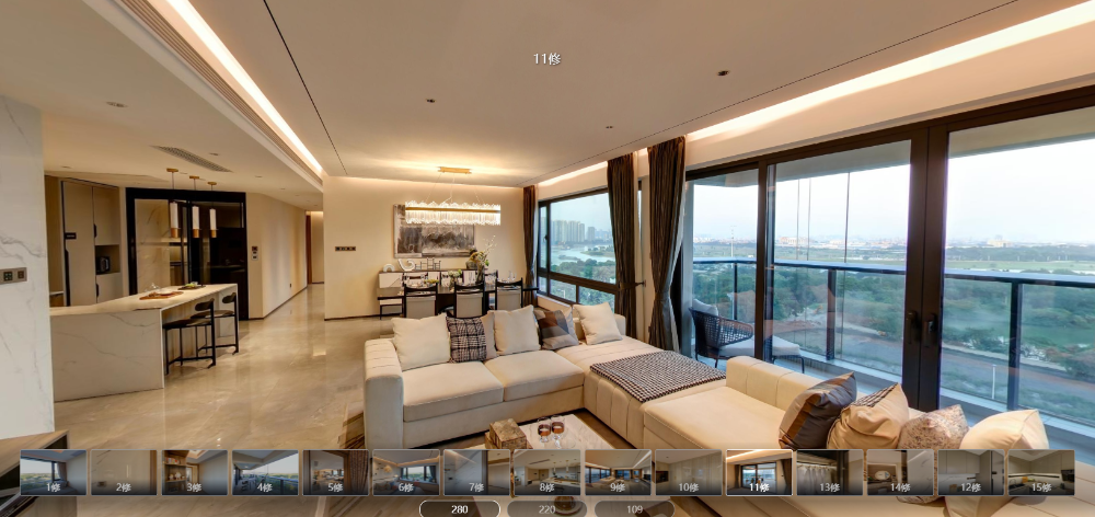 广州荔湾区高端住宅VR全景案例